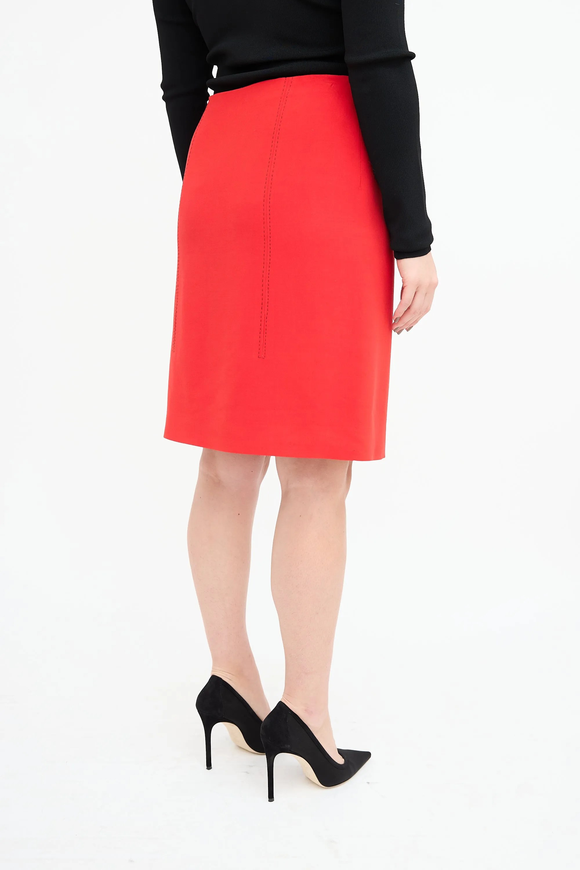 1990s Slit Midi Skirt