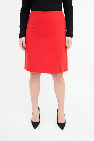 1990s Slit Midi Skirt