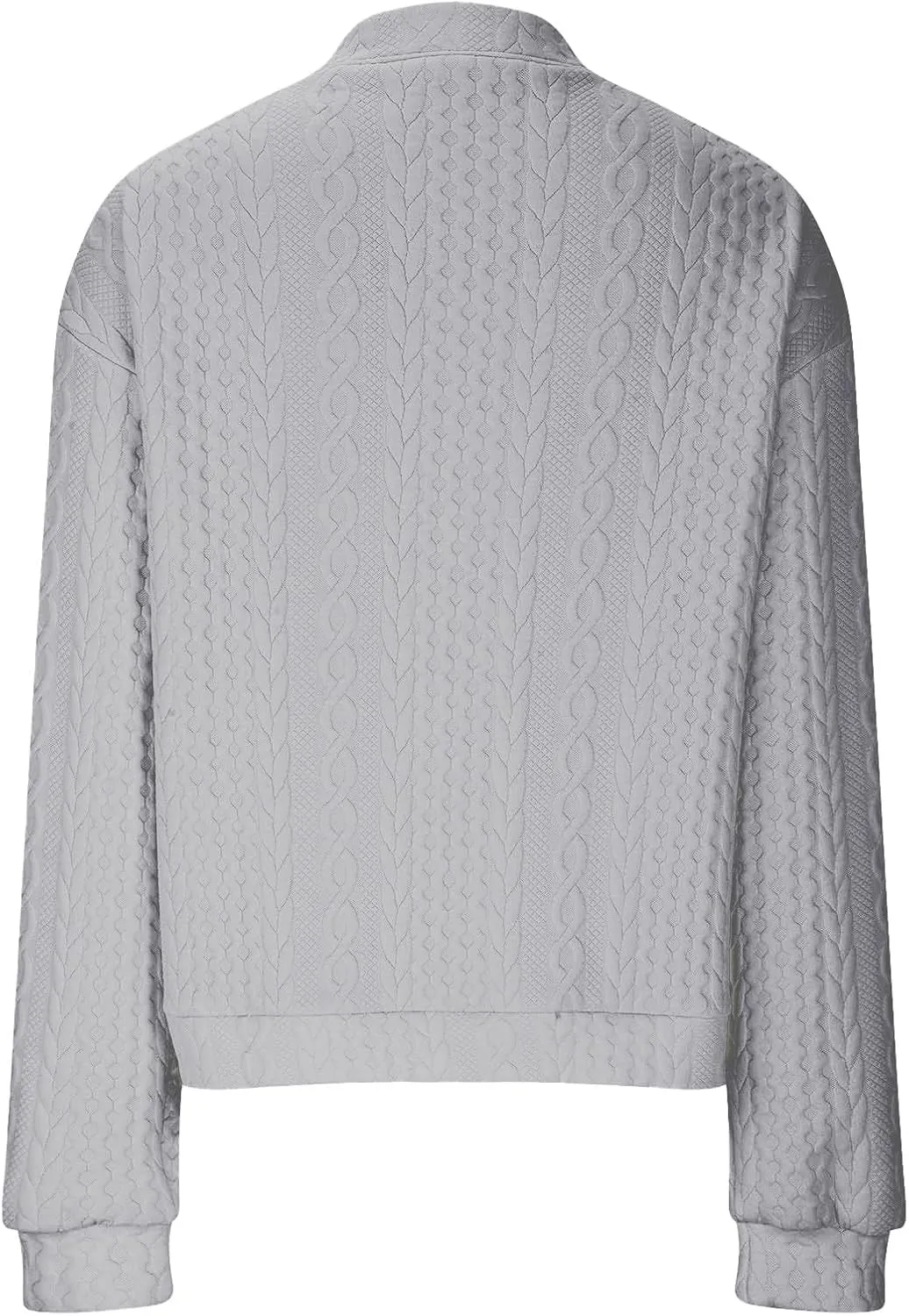 2024 Womens Short Winter Coats Dressy Casual Full Zip Up Petite Jackets Trendy Fashion Jacquard Sweater Cardigan Plus Size