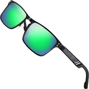 ATTCL Polarized UV Protection Fishing golf Driving Sunglasses for Men Al-Mg Metal Frame Ultra Light