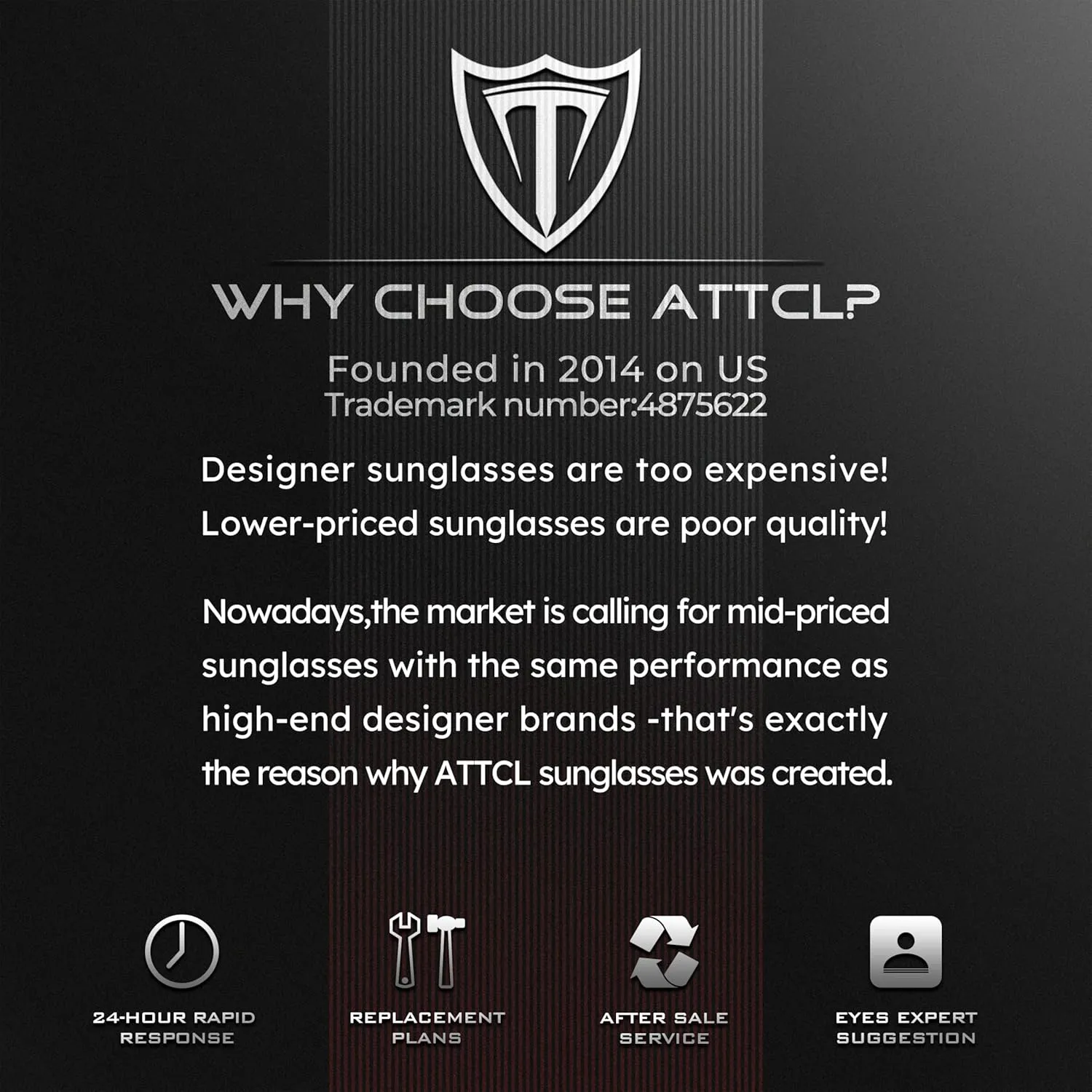 ATTCL Sports Polarized Sunglasses For Men Cycling Driving Fishing 100% UV Protection