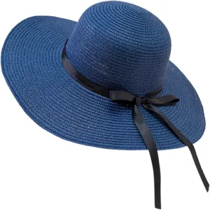Beach Hats for Women Big Straw Wide Brim Summer Hat Floppy Foldable Roll up Cap Sun Hat UPF 50  Visor Hats
