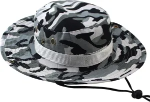 Bucket Hats for Men and Women Outdoor Wide Brim Sun Protect Hat Classic Fishing Hunting Cap Camouflage Floppy Jungle Caps