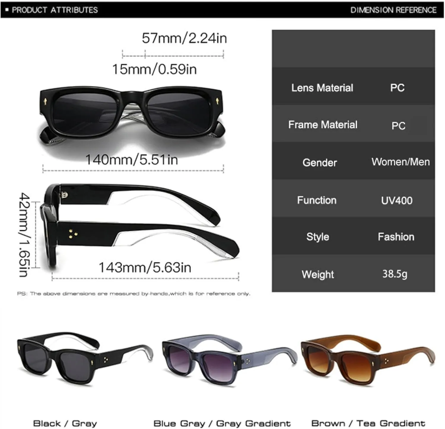 Candy Color Women Sunglasses Retro Rivets Punk Men