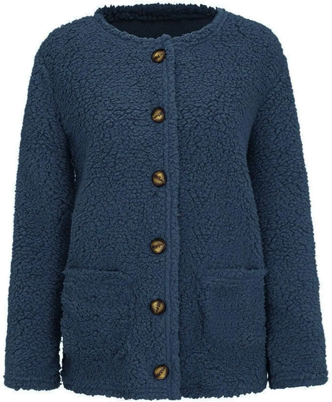 Cardigan Sweater For Women Long Sleeve Open Front Oversized Jackets Chunky Knit Sweaters Button Fall Coat With Pocket