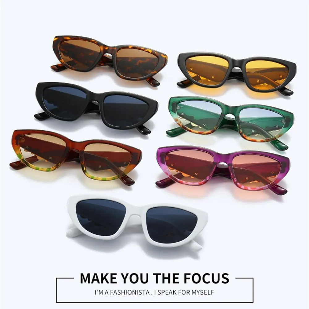 Cat Eye Sunglasses Women Vintage Shades Luxury Female Sun Glasses UV400 Eyewear