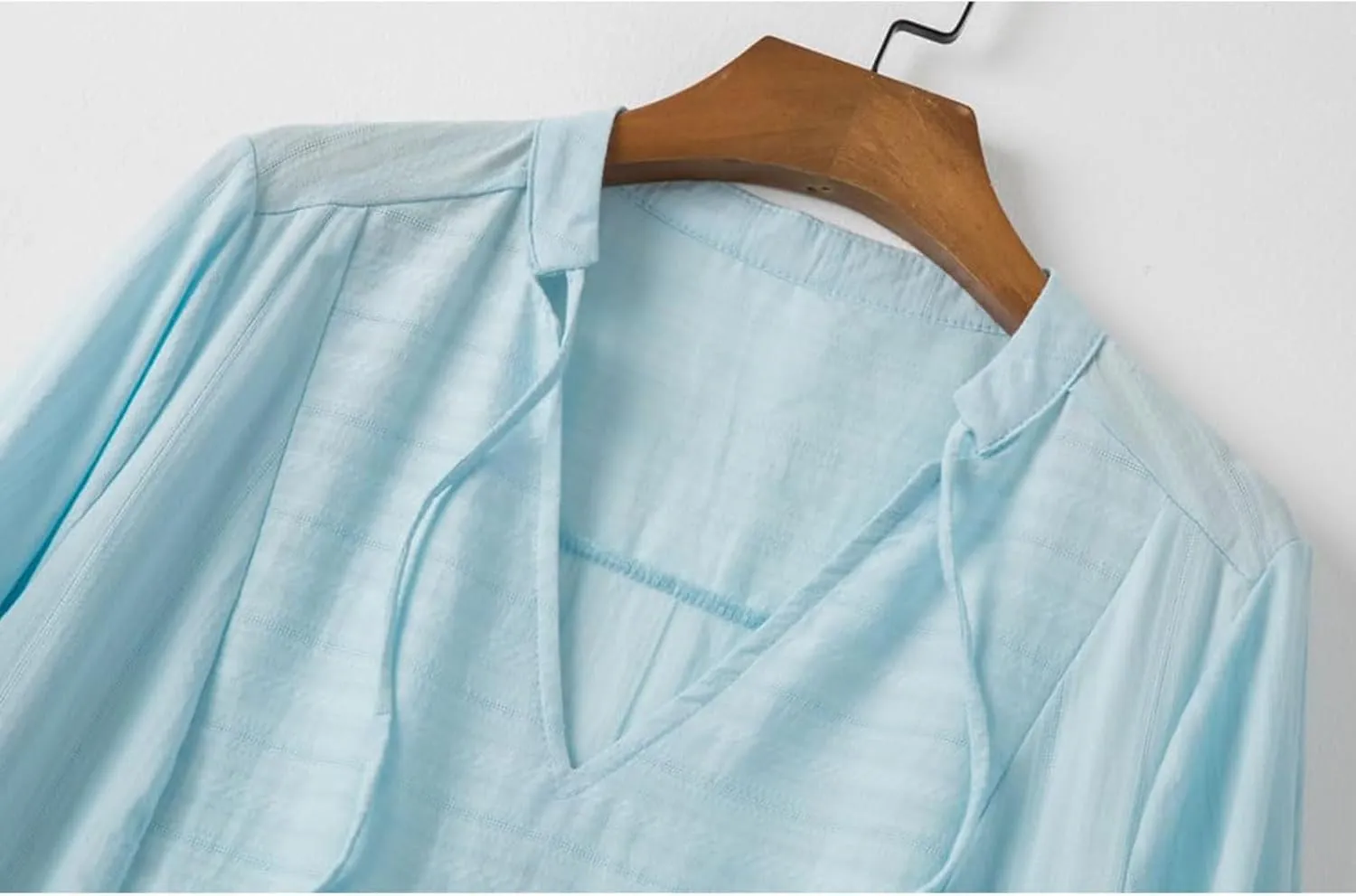 Cotton Linen Dress for Women 2025 Beach Vacation Dresses V Neck Half Sleeves Solid Color Casual Flowy Summer Dresses