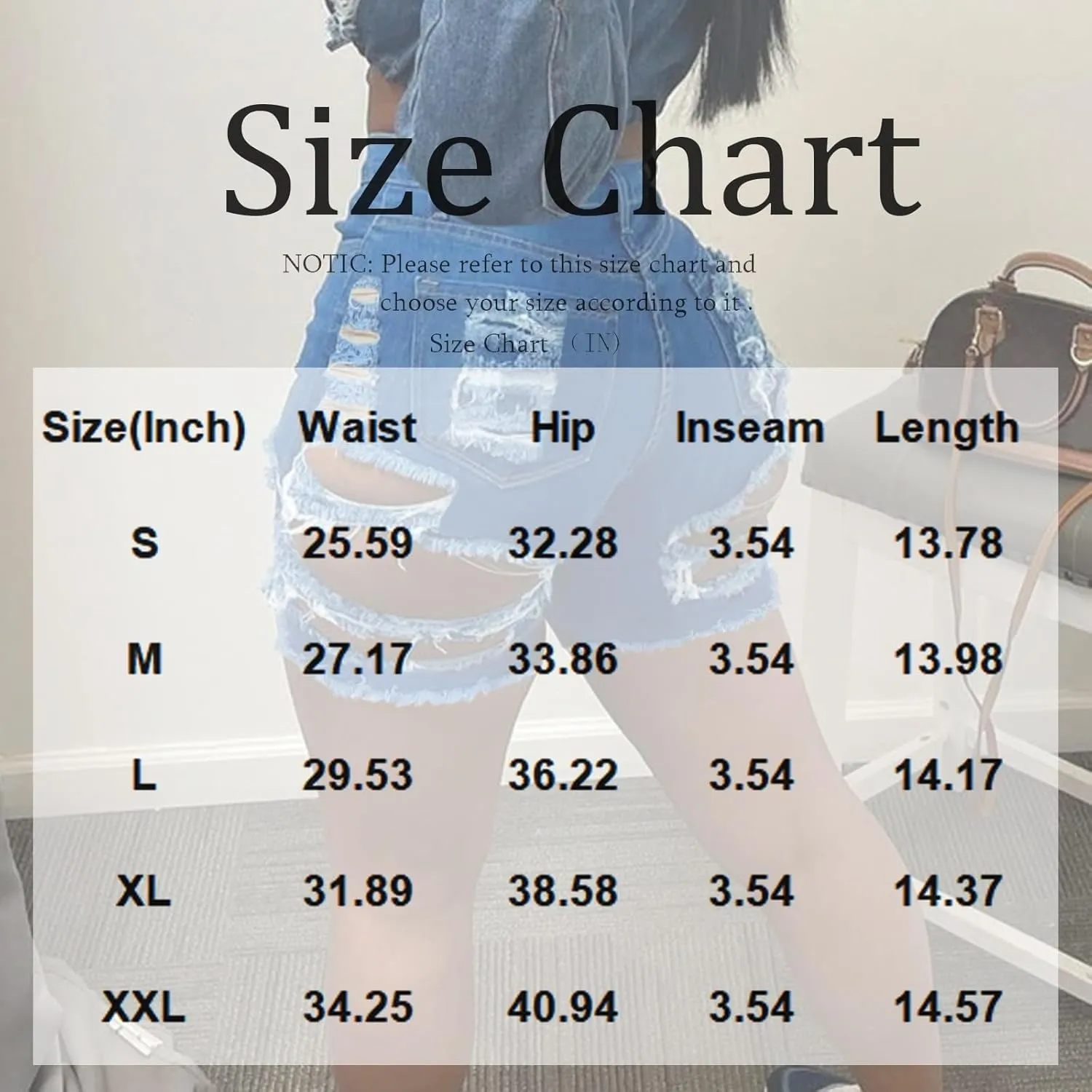 Denim Shorts Women Summer High Waisted Frayed Ripped Jean Shorts Booty Stretch Distressed Denim Short with Pockets