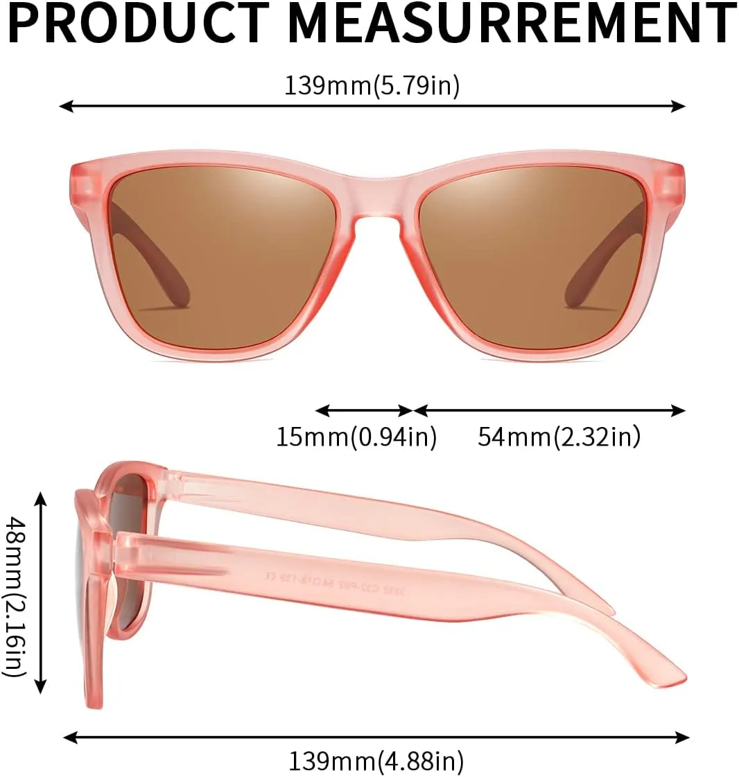 Dollger Polarized Sunglasses for Men Women Retro Classic UV400 Protection Sunglasses