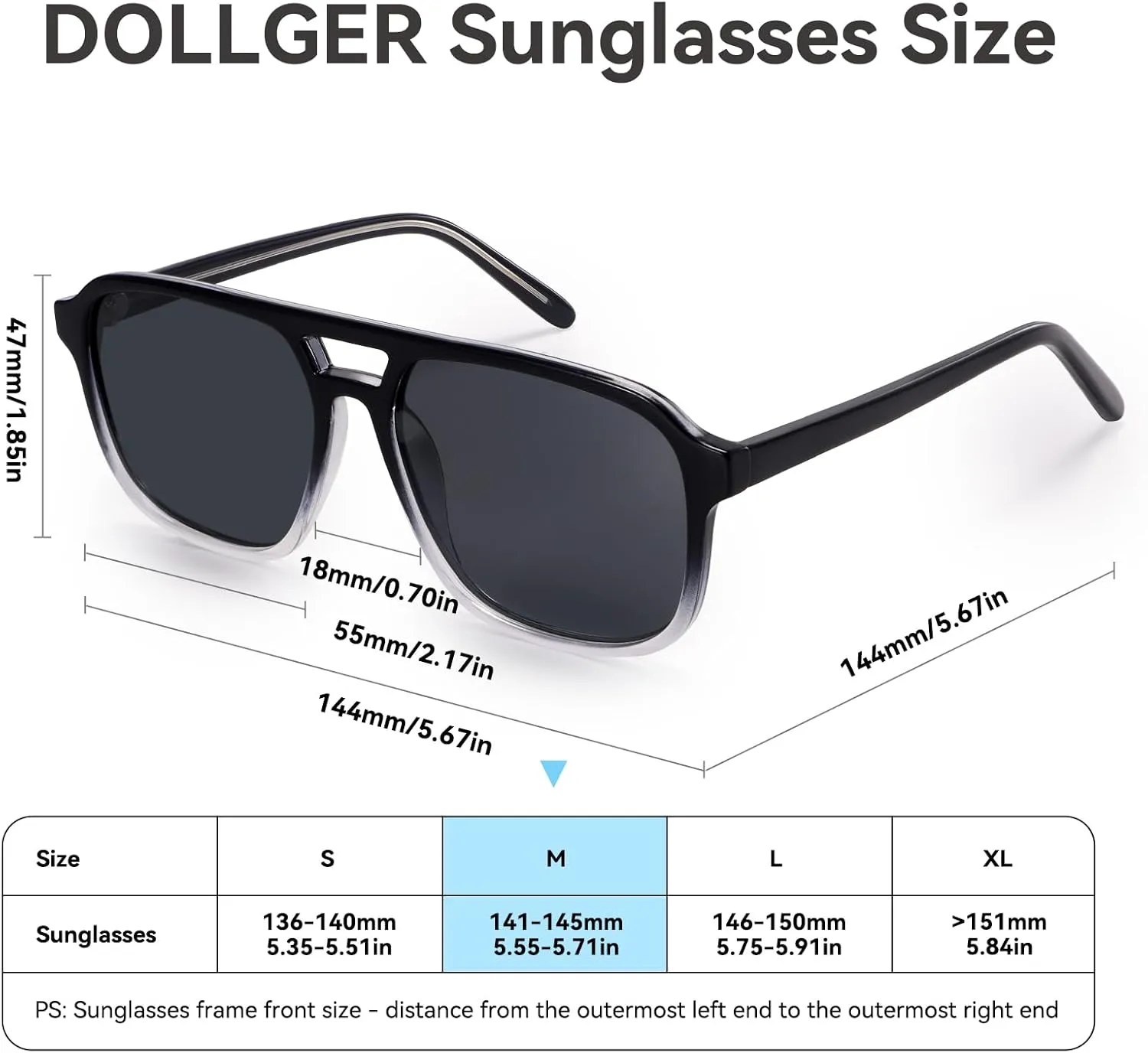 Dollger Retro Polarized Aviator Sunglasses for Men Women Vintage 70s Square Flat Pilot Shades Driving Fishing UV Protection