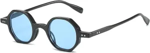 Fashion Round Sunglasses for Women Men Punk Vintage Small Frame Uv400