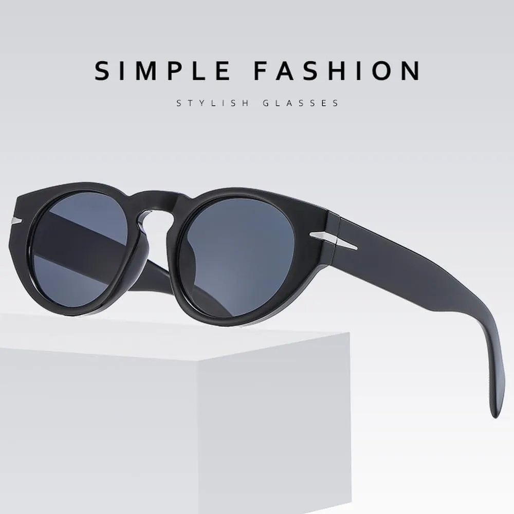 Fashion Round Sunglasses Women Classic Vintage Men Sun Glasses Steampunk Shades UV400 Oval Female