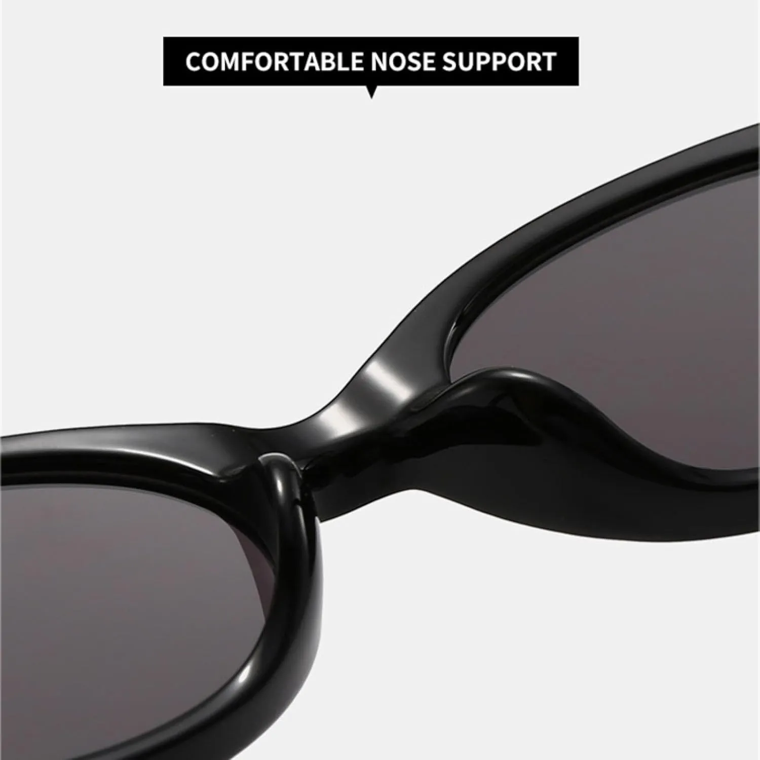Fashion Small Cat Eye Sunglasses Women Retro Rivets Shades Uv400 Men Trending Green Tea Oval Lens Sun Glasses