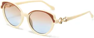 Fashion Women Luxury Sun Glasses Sexy Frame Cat Eye Sunglasses Female Vintage Uv400 Eyewear
