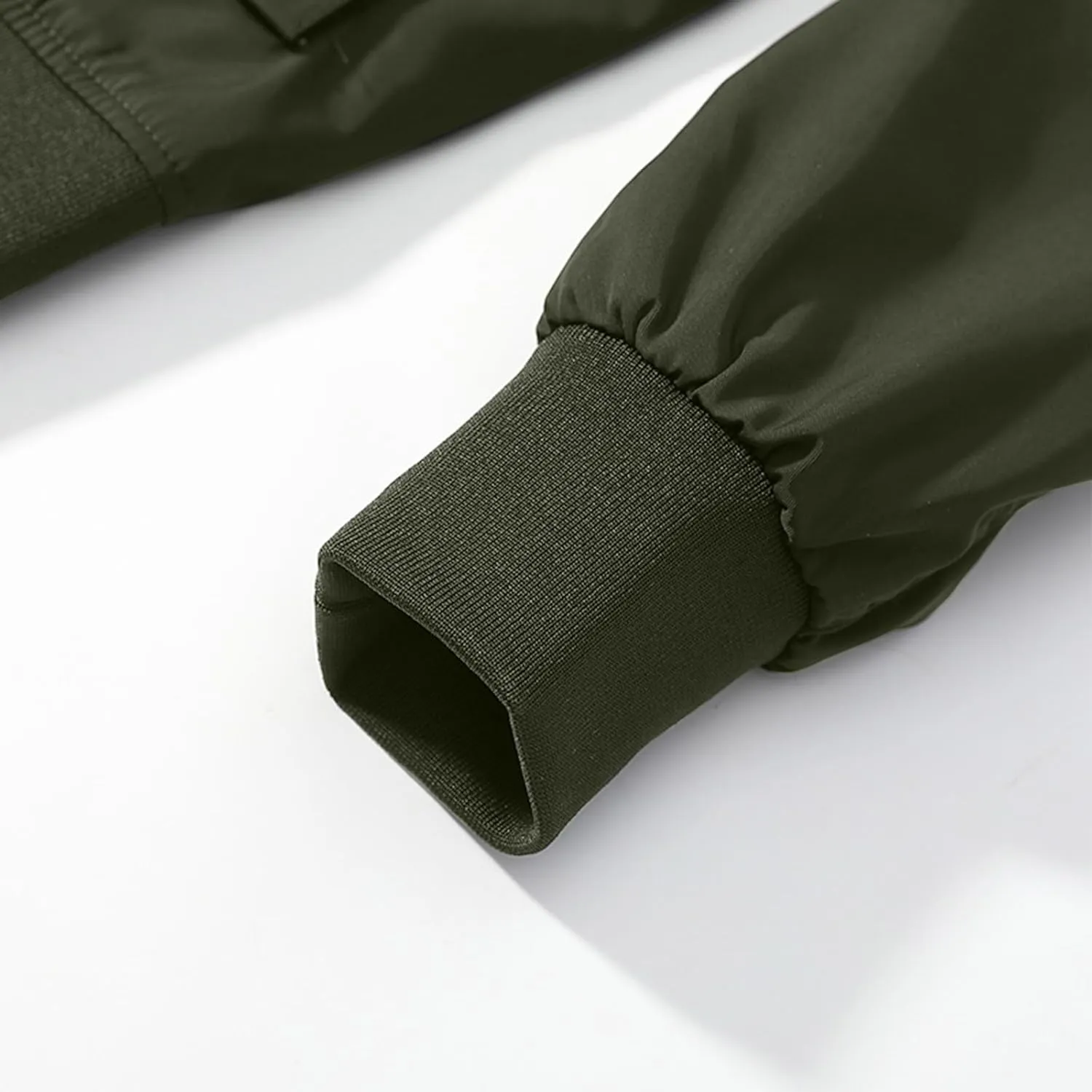 Finelylove Mens Military Tactical Jacket Lightweight Cargo Bomber Jacket Waterproof Spring Fall Windbreaker with Pockets