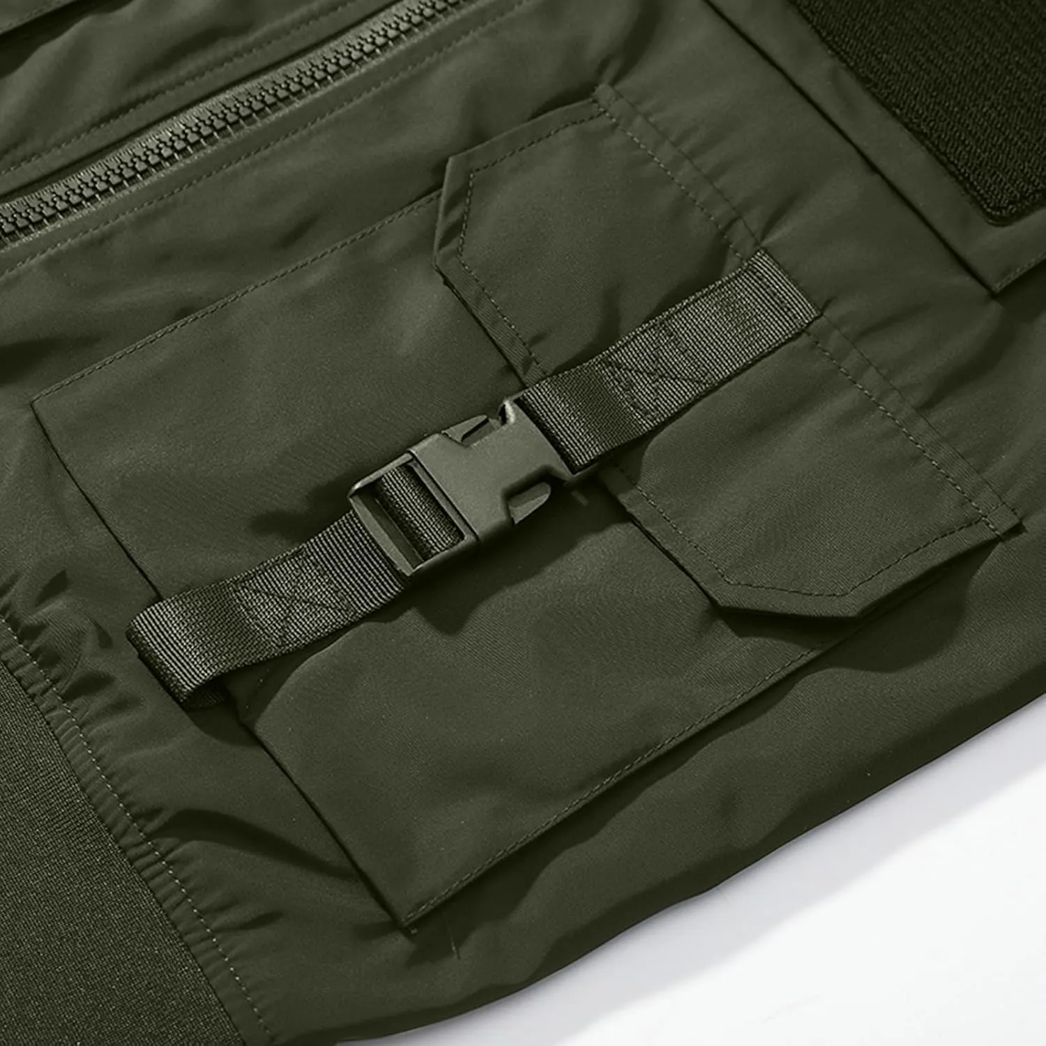 Finelylove Mens Military Tactical Jacket Lightweight Cargo Bomber Jacket Waterproof Spring Fall Windbreaker with Pockets