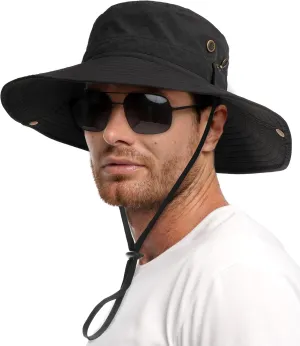 FURTALK Sun Hats for Men Fishing Hat UPF 80  Foldable Wide Brim Outdoor Hiking Beach Summer Hats
