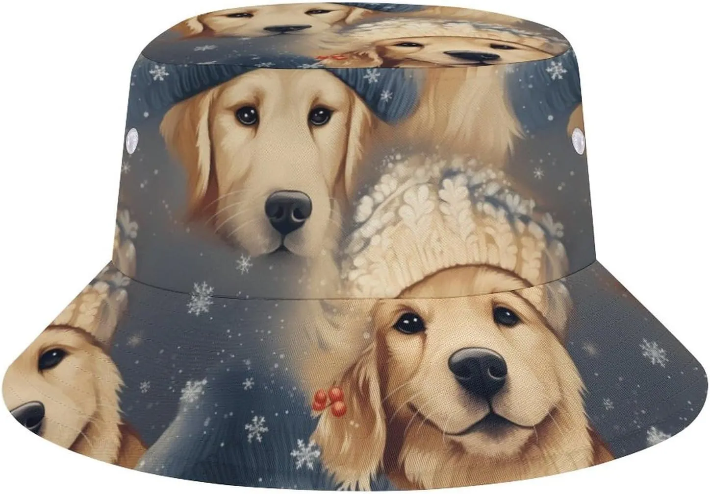 Golden Retriever Sun Hats Bucket Hat Wide Brim Fishing Hat Summer Hat for Fishing, Hiking, Camping