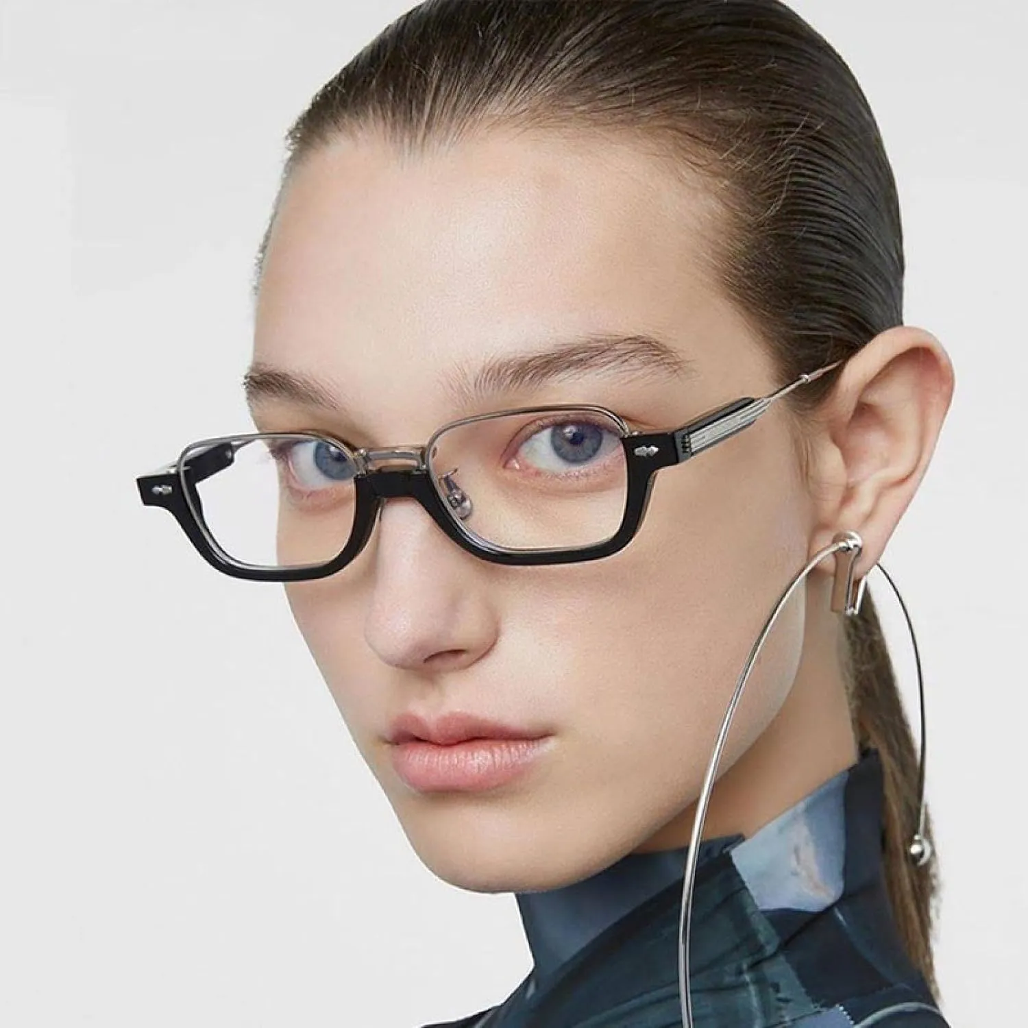 Half Frame Sunglasses for Men Women Fashion Retro Uv400 Vintage