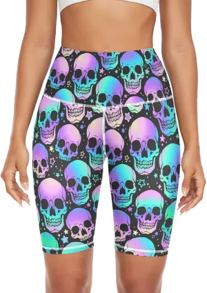 High Waist Yoga Shorts for Women Athletic Shorts Leggings with Hidden Pockets