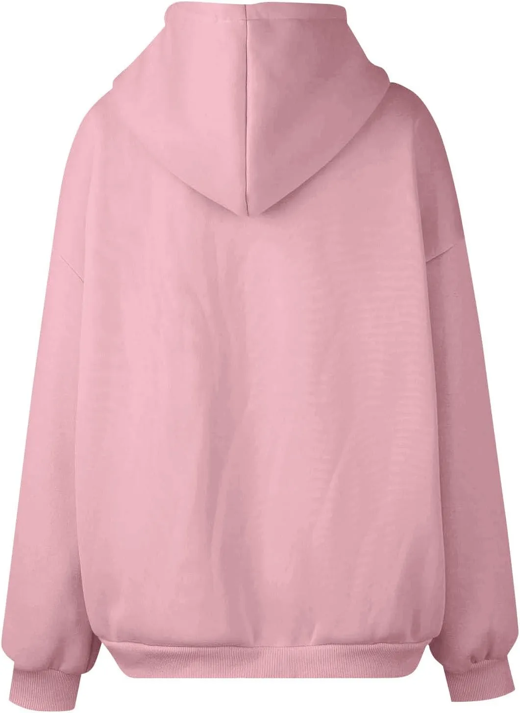 Hoodies for Women Casual Fashion Solid Full Zip Up Jacket Long Sleeved Zippered Hooded Sweatshirt Coats