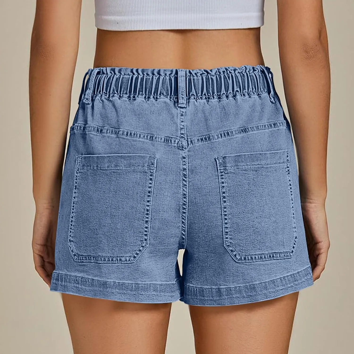 Hvyesh Jean Shorts Womens Jorts Summer Cute Denim Shorts for Women High Waisted