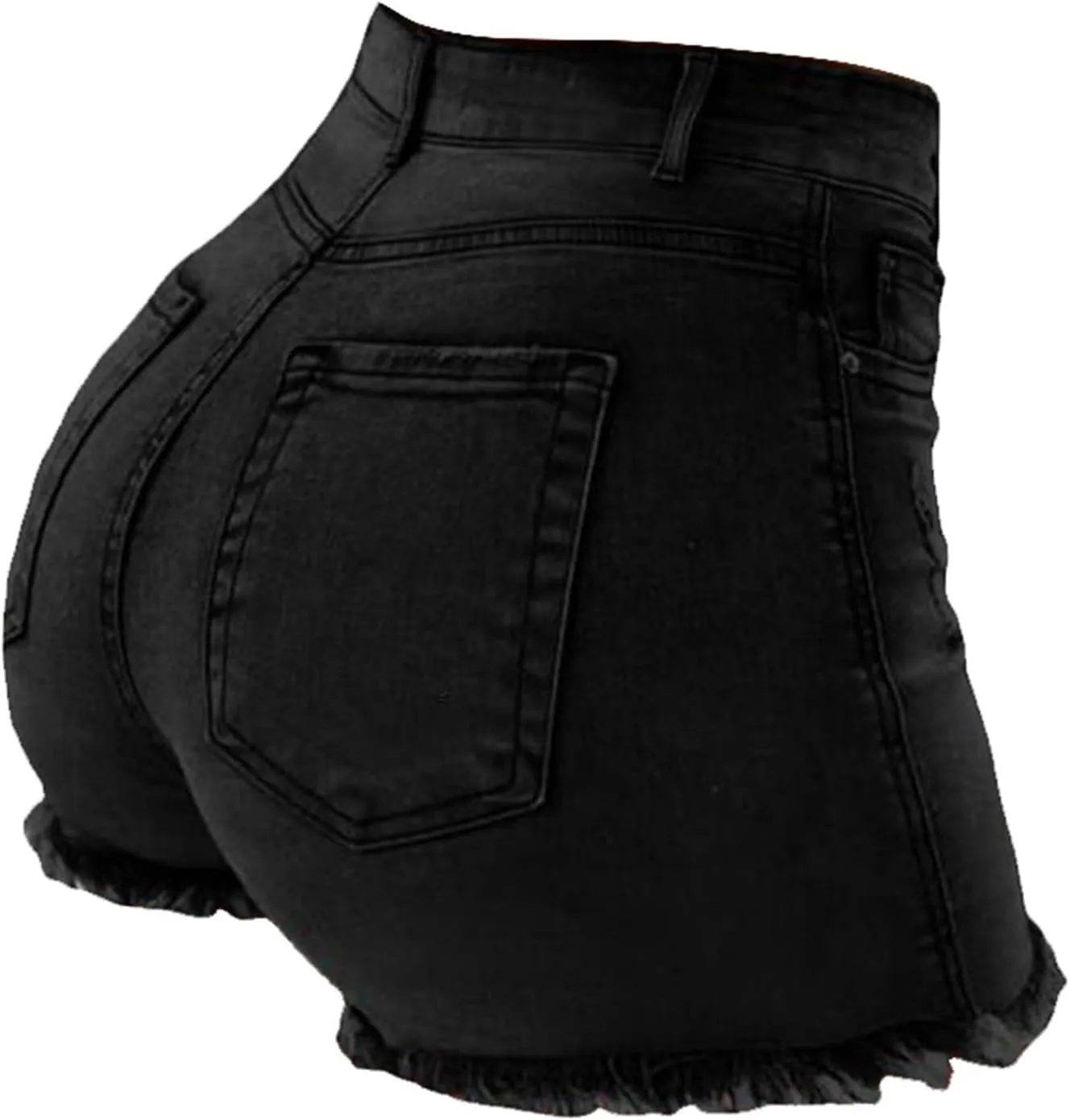 Jean Shorts for Women Denim High Waisted 5 Inch Inseam Stretchy Denim Short Pants Casual Summer Lounge Jean Bike Shorts
