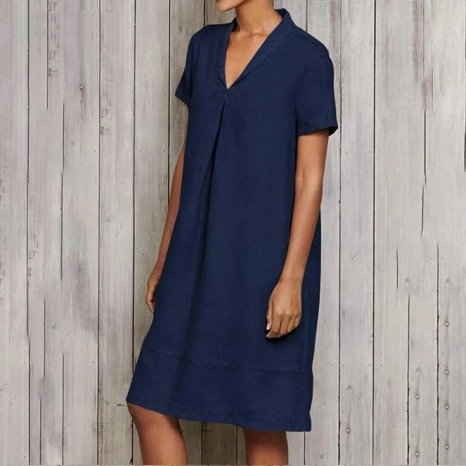Linen Dresses for Women 2025 Casual Short Sleeve Tshirt Round Neck Dress Oversized Loose Elegant Slim Fit Mini Dress