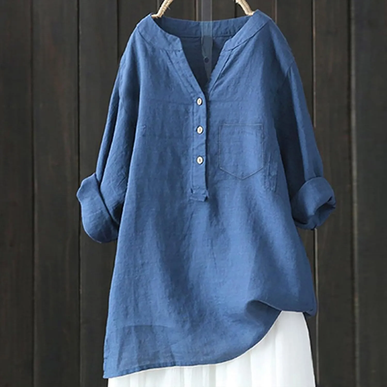 Linen Shirt for Women Breathable Tops Loose Crewneck Tops Womens Daily t Shirts Summer Shirts for Women 2025