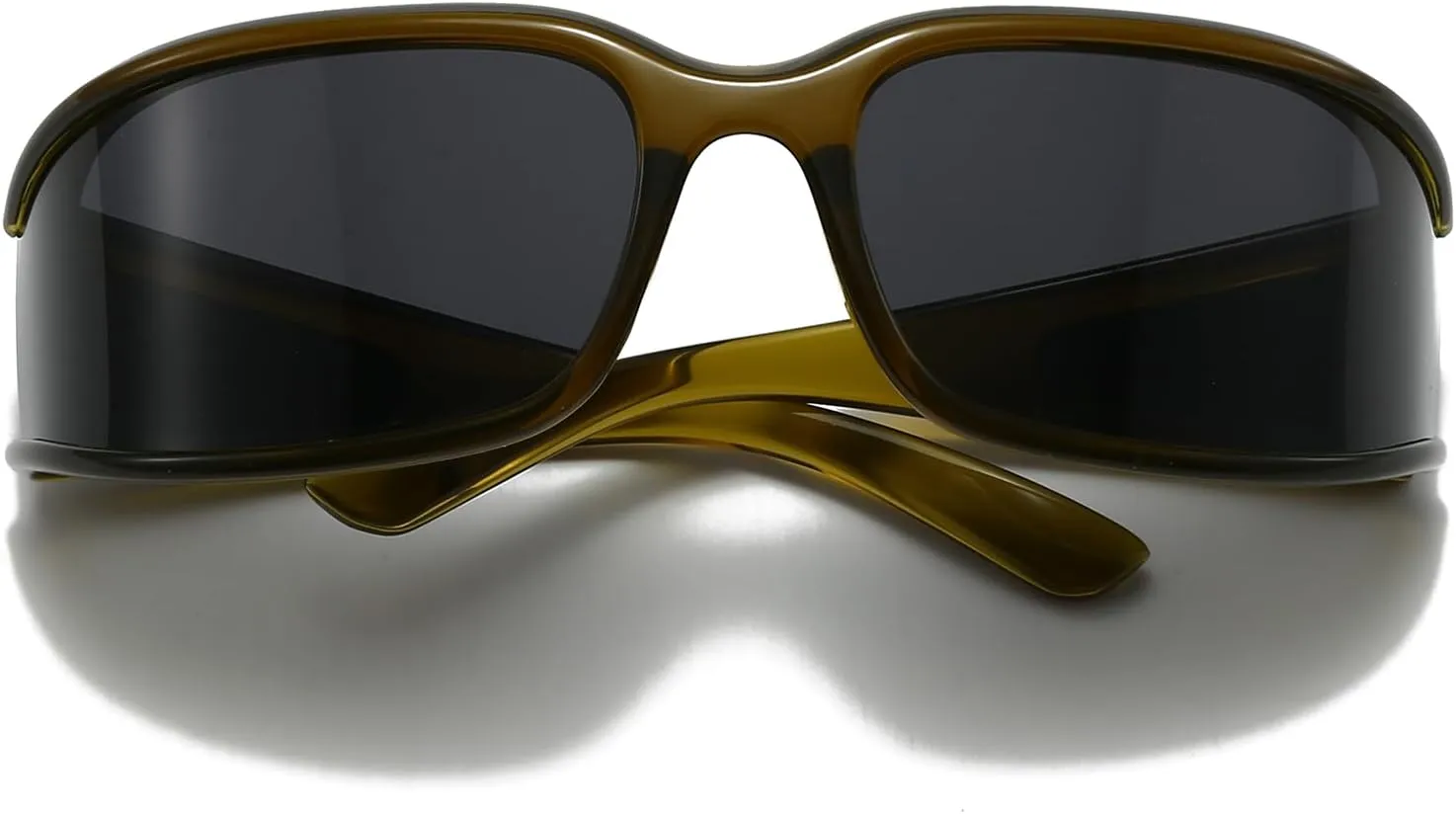 LJCZKA Polarized Wrap Around Sunglasses for Women Men Oversized Sports Sunglasses y2k Futuristic Shades UV400 Protection