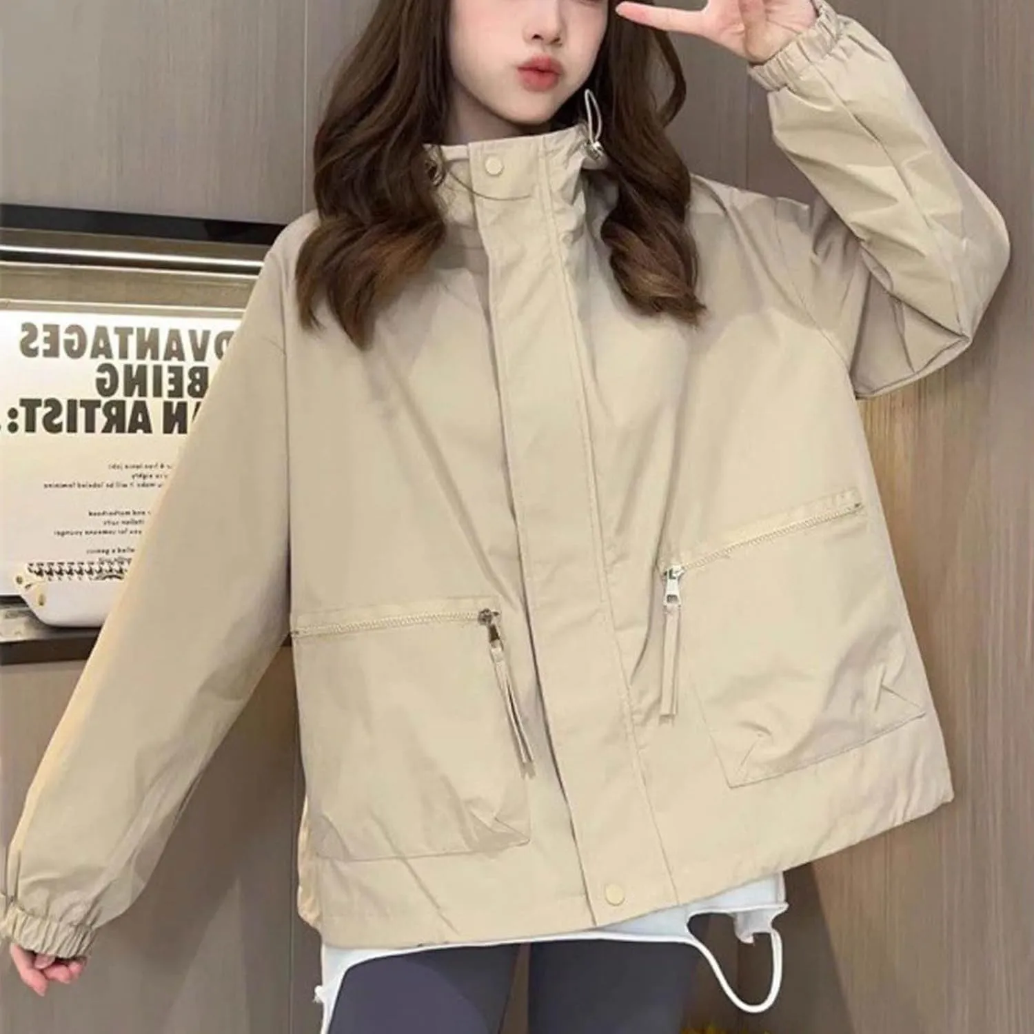 Lmdudan Women Rain Jacket Windbreaker Waterproof Hooded Raincoat Lightweight Hiking Casual Softshell Rain Coats with Pockets