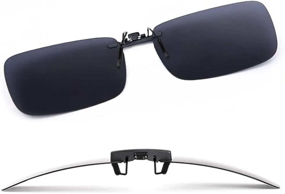 LUFF Polarized Clip on Sunglasses for women and men,sunglasses clip for car visor,UV400 Outdoor/Driving/Fishing