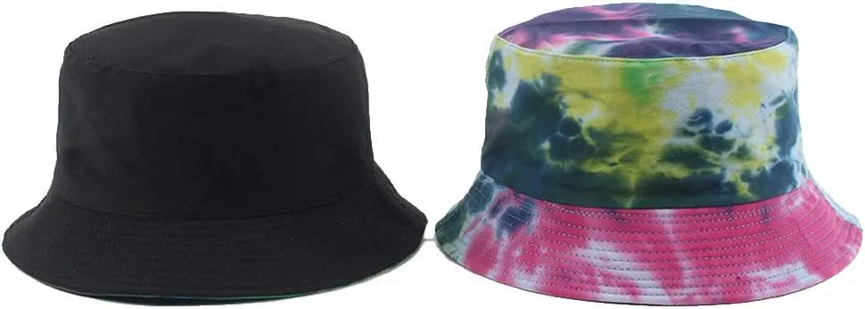 MaxNova Reversible Bucket Hats for Women Travel Beach Sun Hat Flower Embroidery Outdoor Cap Unisex