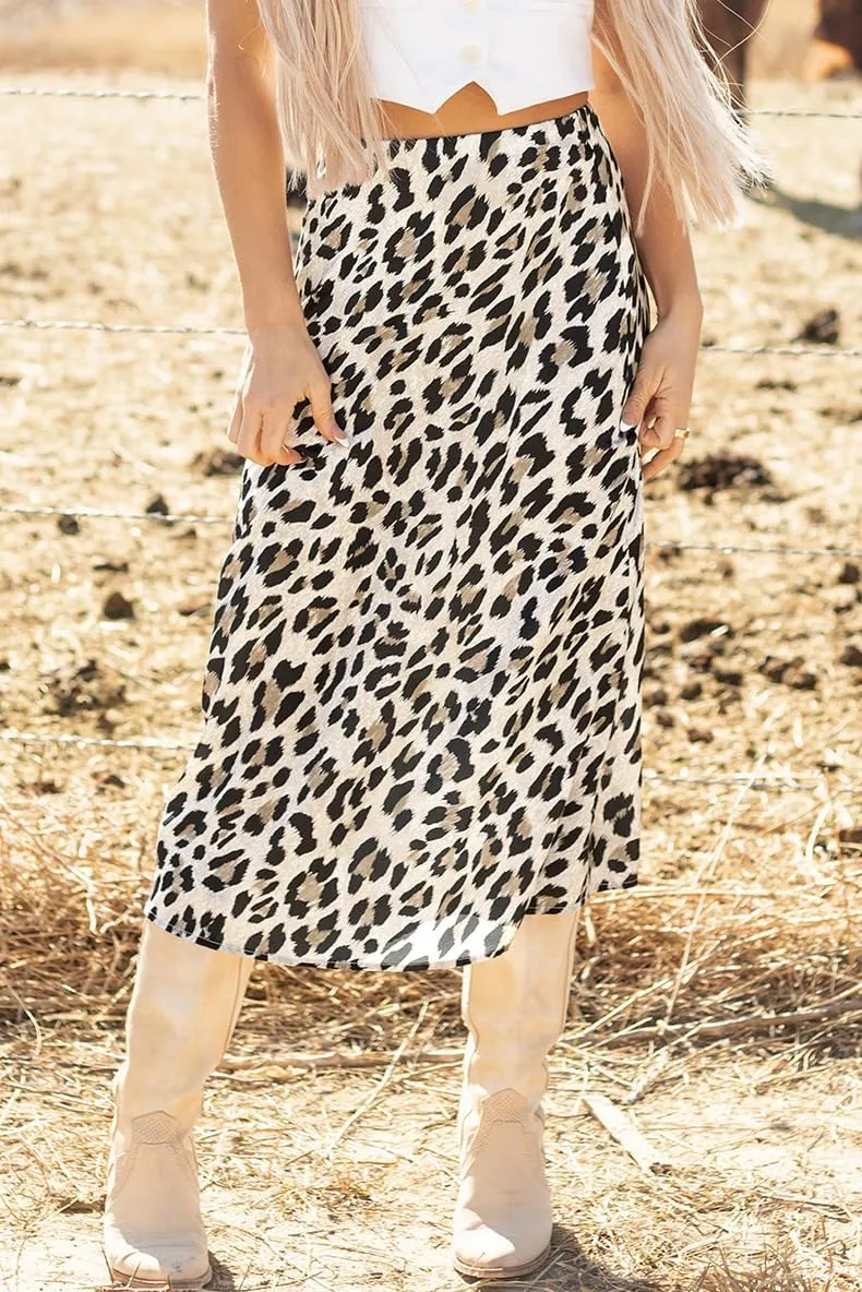 Melliflo Women's Boho Leopard Print Skirt Summer Beach Midi Wrap Fishtail Cheetah Print Skirts 2025