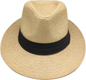Men and Women Panama Wide Brim Hats UV Protection Beach Sun Hat Fashion Headdress Jazz Cap 2024 Unisex Breathable Straw Caps