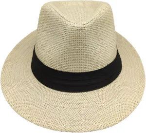 Men and Women Panama Wide Brim Hats UV Protection Beach Sun Hat Fashion Headdress Jazz Cap 2024 Unisex Breathable Straw Caps