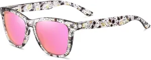 Men's and women's sunglasses Women Polarized Sunglasses Eyeglasses Frames Men Sun Glasses Bohemian Camping Beach Sports Visor Eyewear,Cat PINK,CN