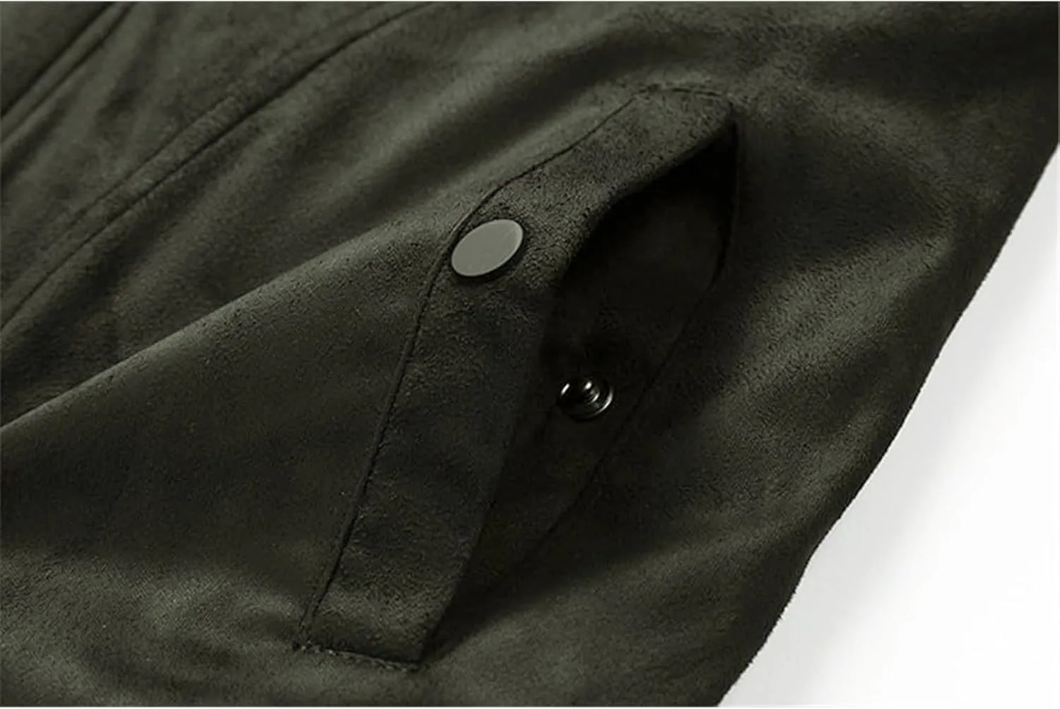 Men's Bomber Jacket Lightweight Vintage Faux Suede Bomber Jackets Baseball Tactical Coat Casual Thicken Warm Outerwear