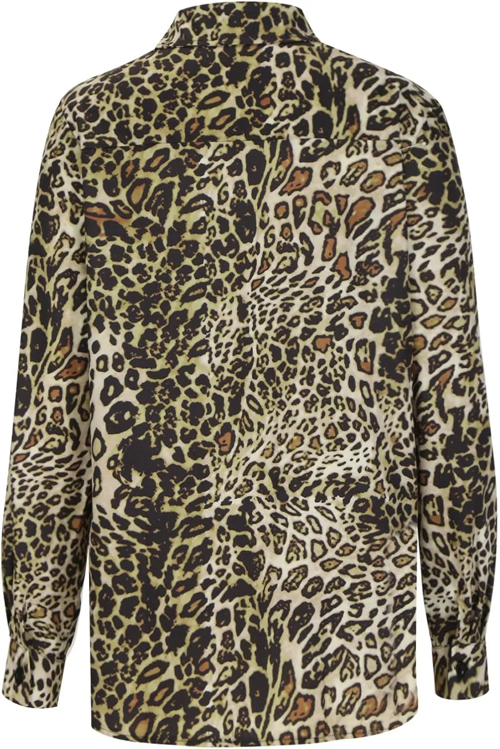Mens Fashion Shirts Leopard Snakeskin Print Button Down Shirt Fall New Long Sleeve Lapel Casual Cotton Shirt Tops
