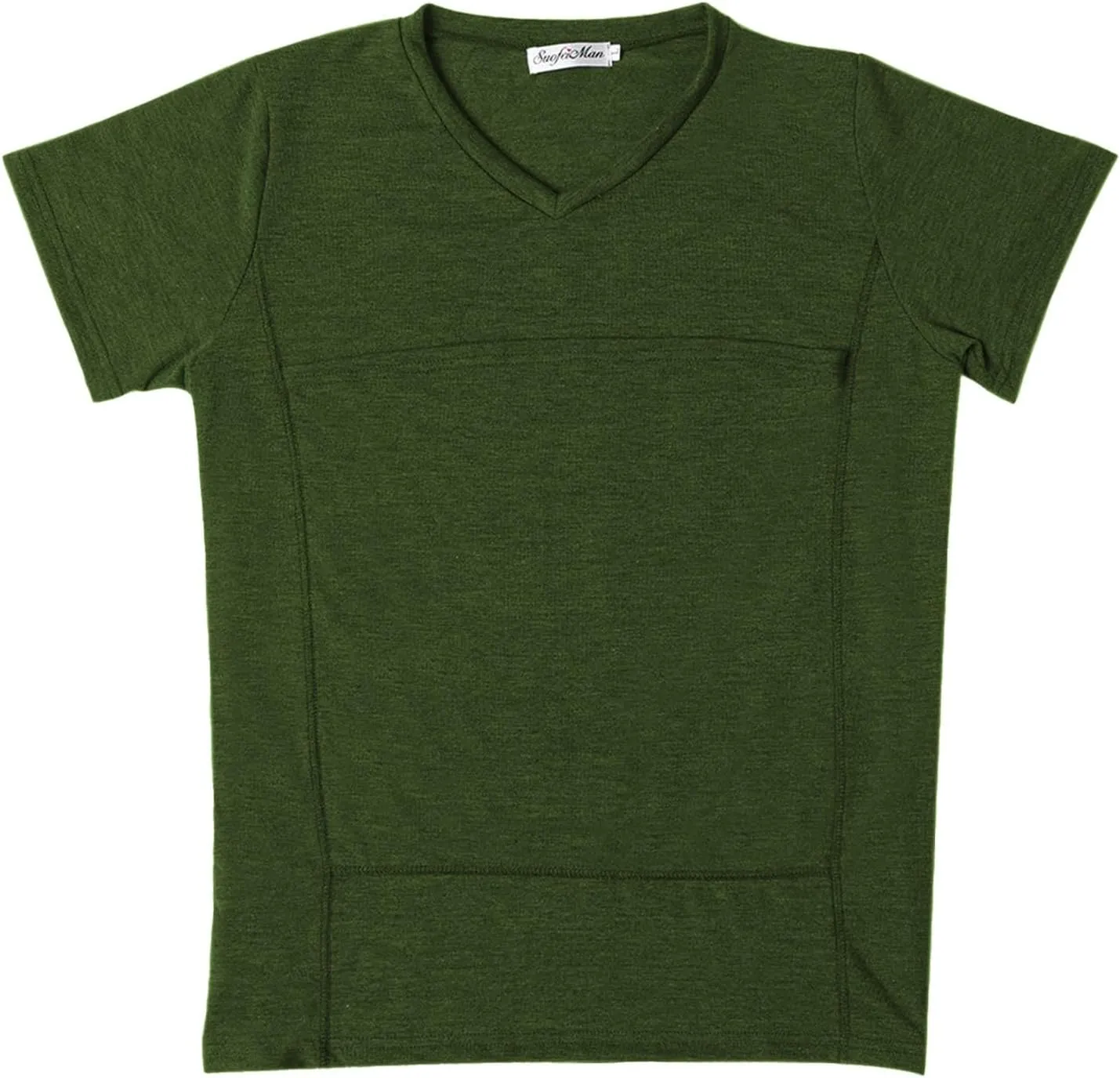 Mens Kangaroo Shirt V Neck Short Sleeve T Shirts for Dad and Mom Skin to Skin T Shirt with Pocket Dad Shirt