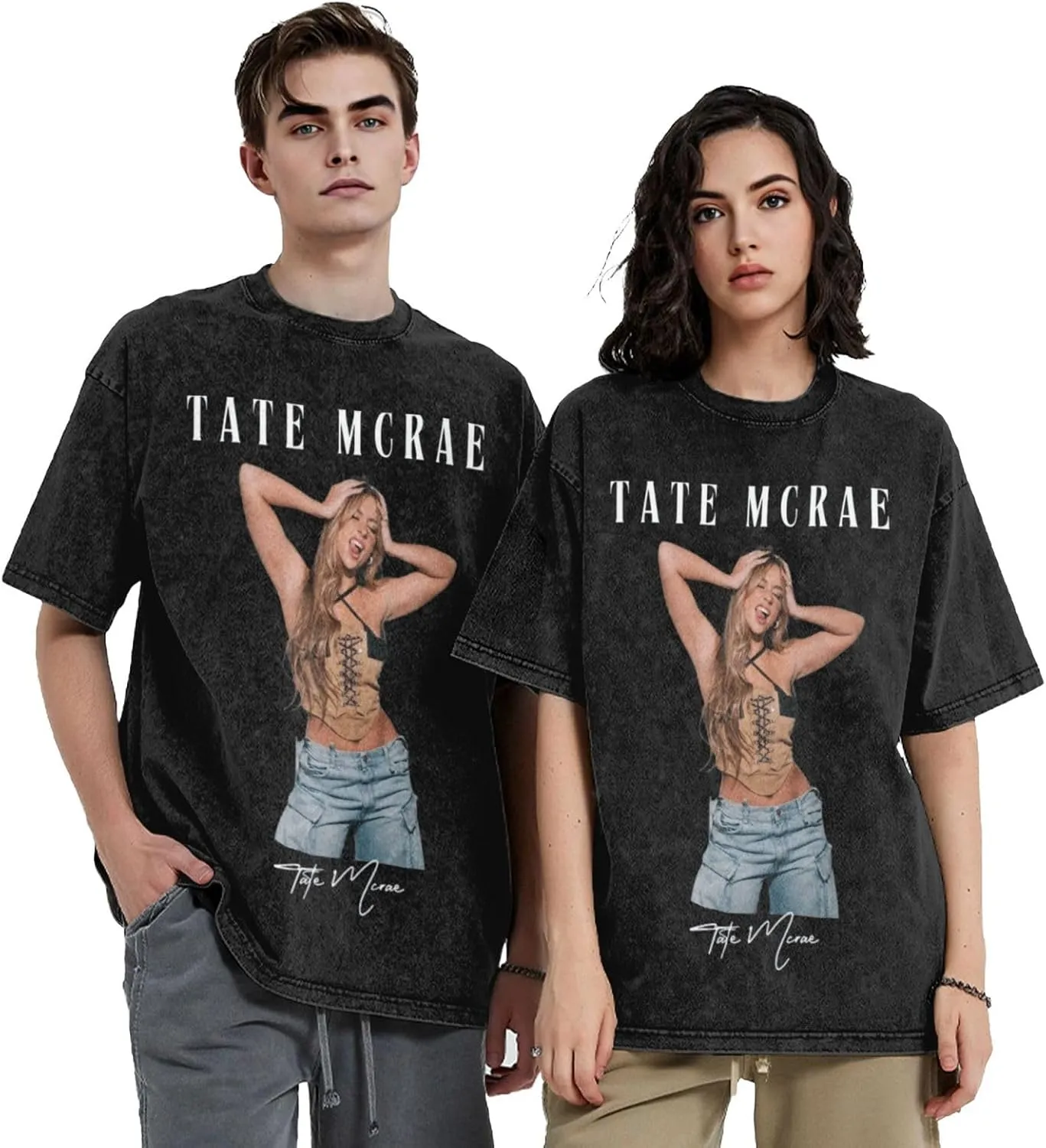 Mens Oversized T Shirts Loose Fit Crewneck Short Sleeve Tops Summer Graphic Blouse Basic Tee