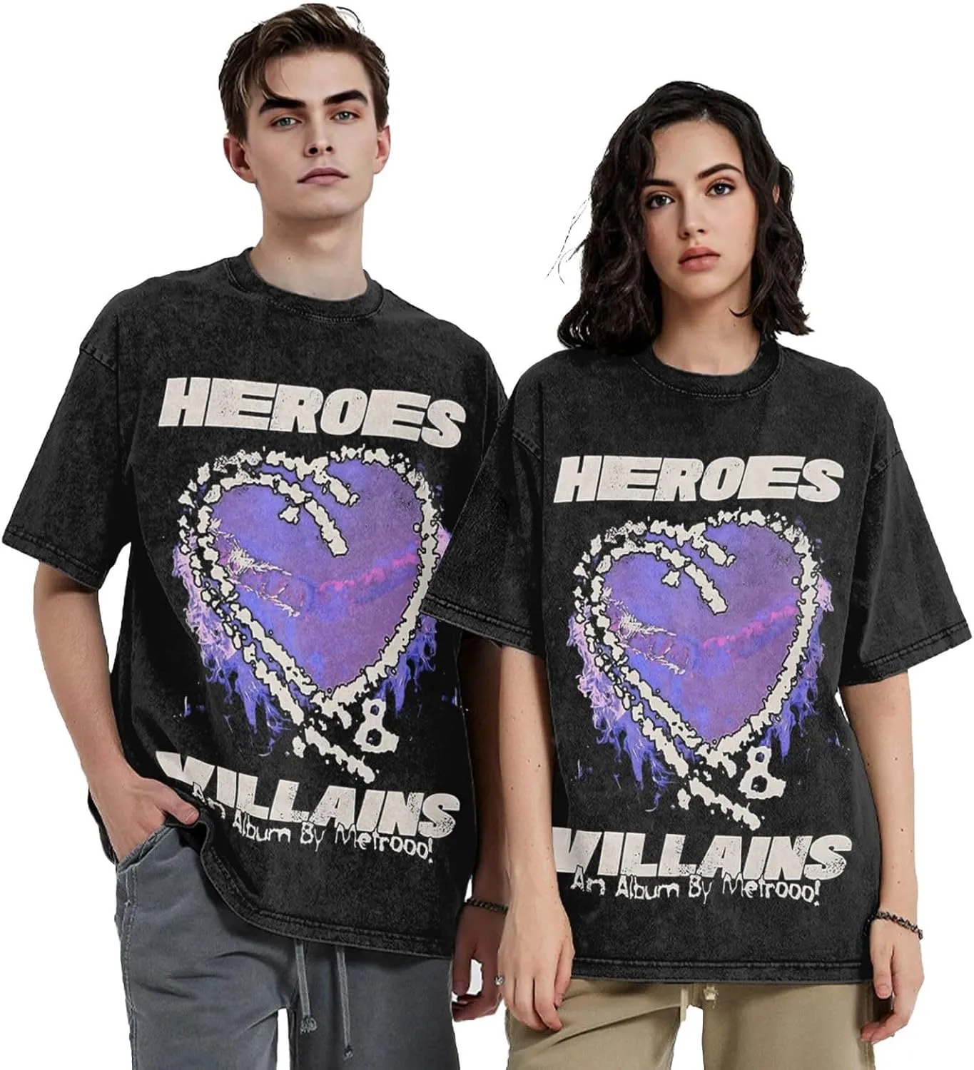 Men's Oversized T Shirts Loose Fit Crewneck Short Sleeve Tops Summer Graphic Blouse Basic Tee