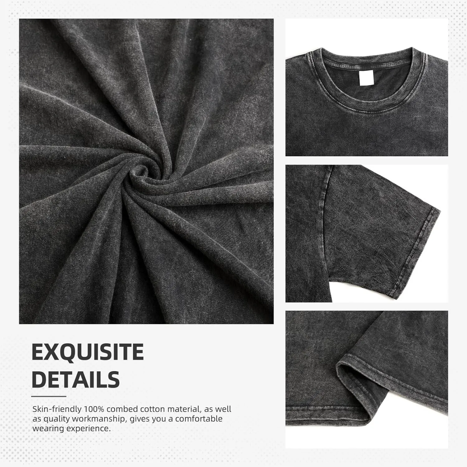 Men's Oversized T Shirts Loose Fit Crewneck Short Sleeve Tops Summer Graphic Blouse Basic Tee