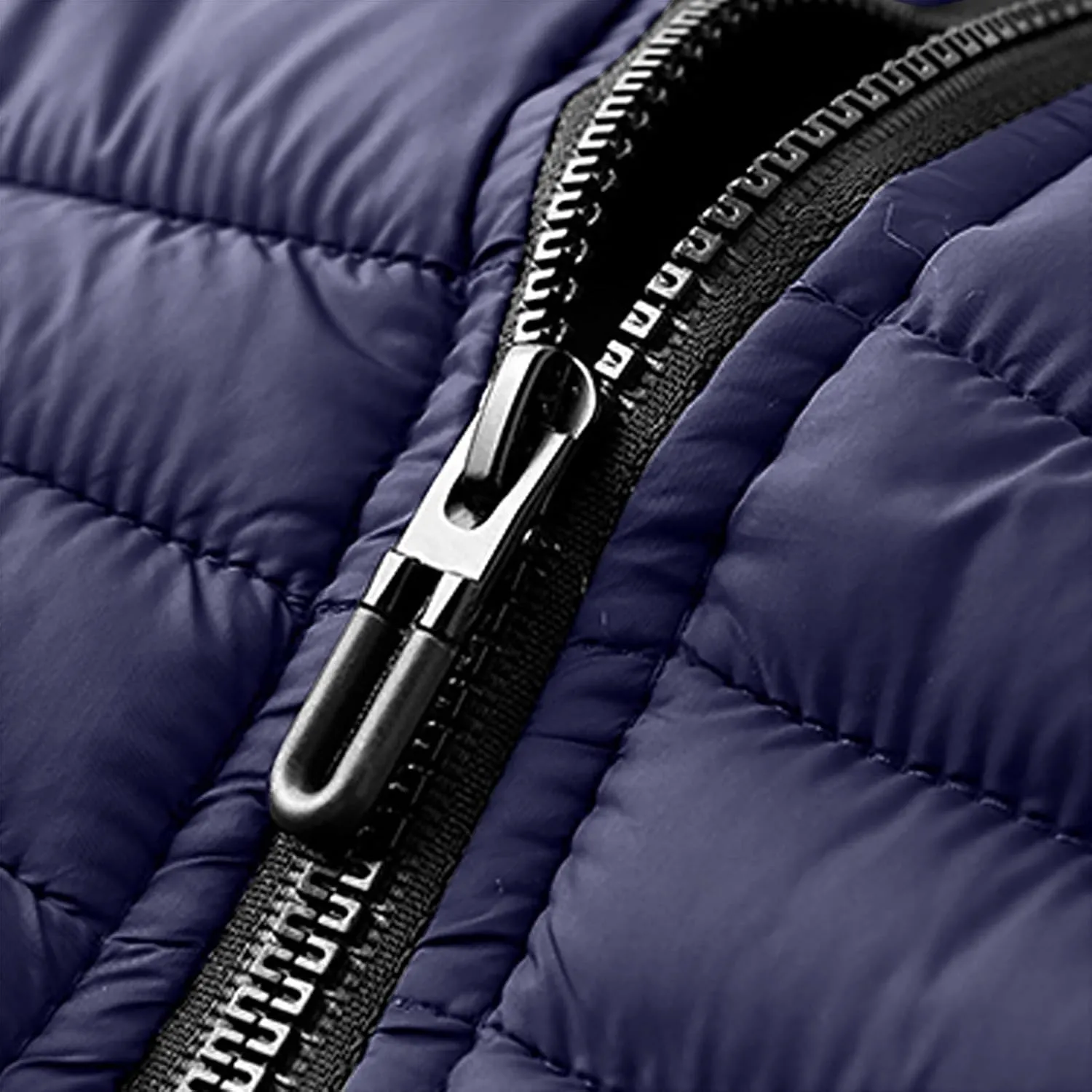 Mens Puffer Jacket Lightweight Hooded Down Jacket Water Resistant Quilted Jacket Plus Size Insulated Jacket Winter Coat