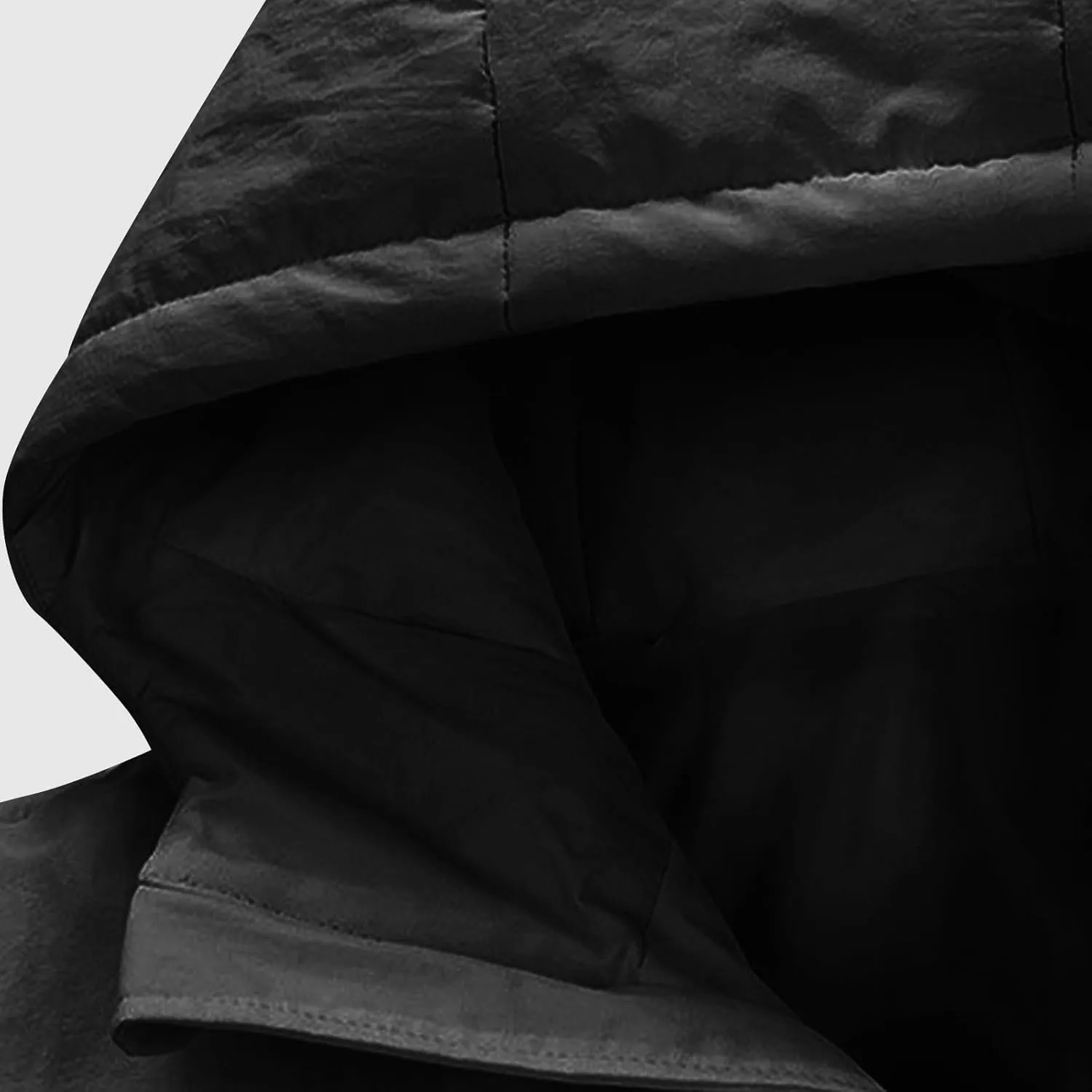 Mens Puffer Jacket with Hood Thick Down Coat Plus Size Winter Jacket Zip up Padded Coat Quilted Insulated Jacket