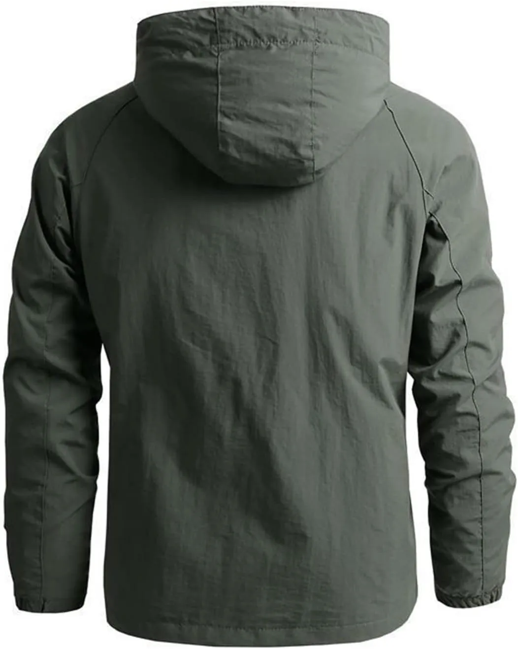 Mens Rain Jacket Zip Jacket With Hood Lightweight Windbreaker Waterproof Raincoat Outdoor Sportswear,M-5XL