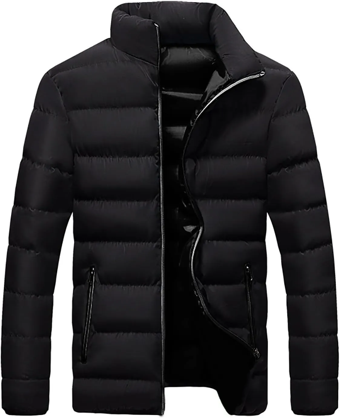 Men's Ski Jacket Waterproof Warm Heavyweight Packable Windproof Insulated Jackets Thermal Zip Up Puffer Jacket