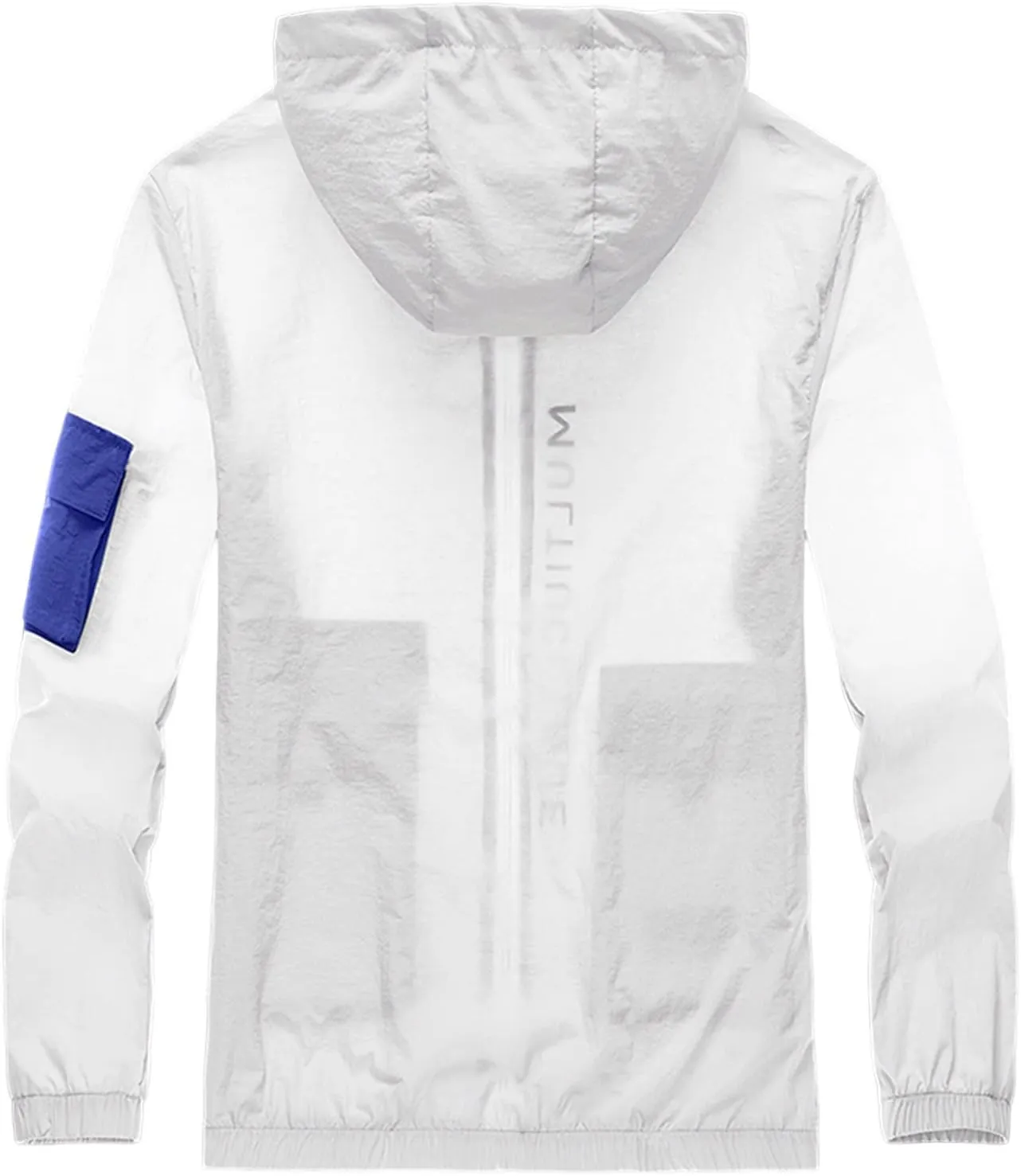 Mens Windproof Jacket Waterproof Lightweight Mountain Sport Jacket Relaxed Fit Hooded Windbreaker Raincoat