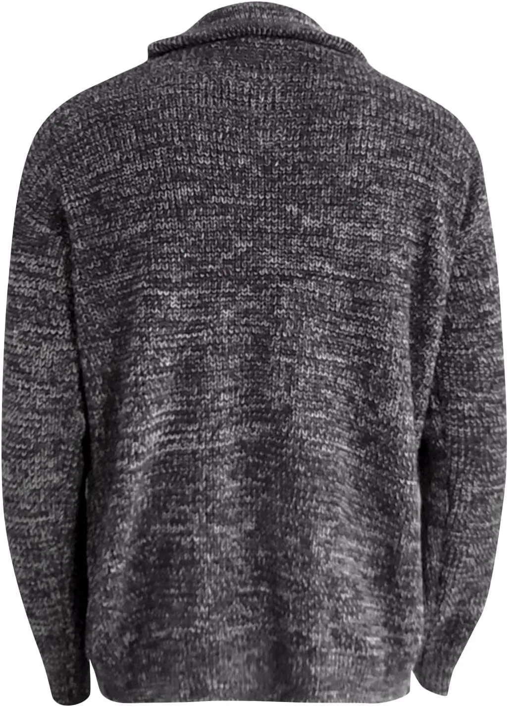Men's Winter Coat Cardigan Sweaters Knitted Regular Fit Jacket Fleece Lined Warm Coat With Pockets, XXL-5XL