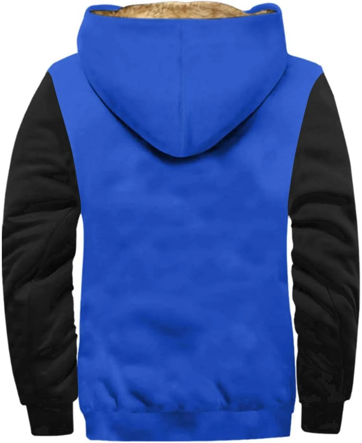 Mens Winter Coat Sherpa Lined Hoodie Jackets Zip Up Long Sleeve Heavyweight Sweatshirt Warm Fleece Jacket, S-5XL